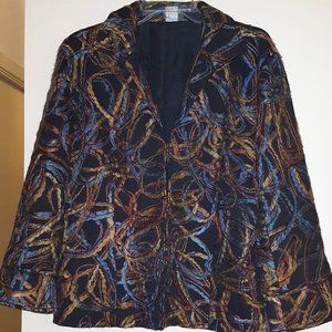 Unique abstract design blazer GUC